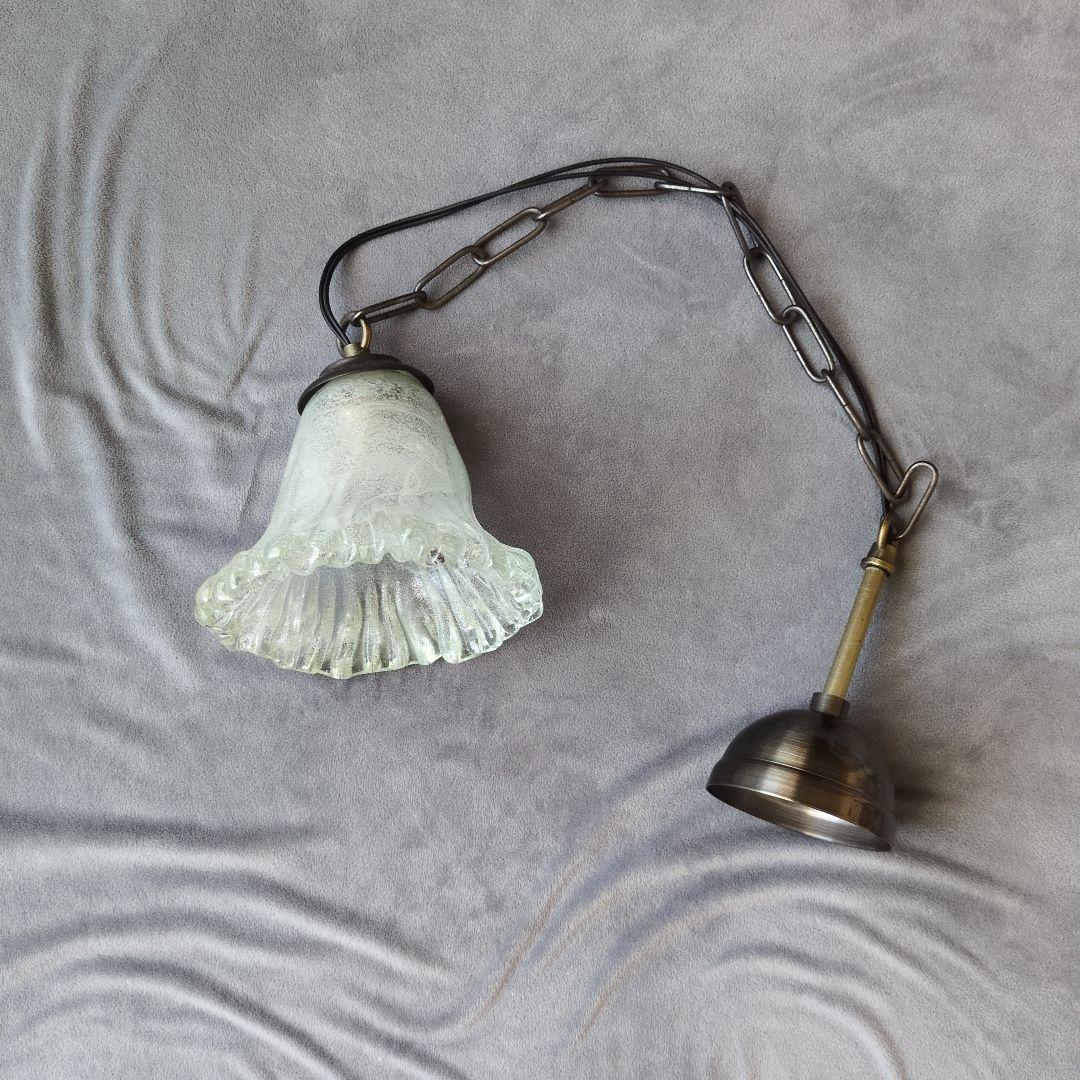 アンティーク　硝子　照明　フラワー　花　ペンダントライト　アクタス　ウニコ