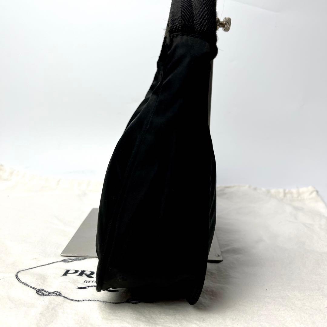 極美品✨プラダ アクセサリーポーチ ハンドバッグ 三角ロゴ テスートナイロン