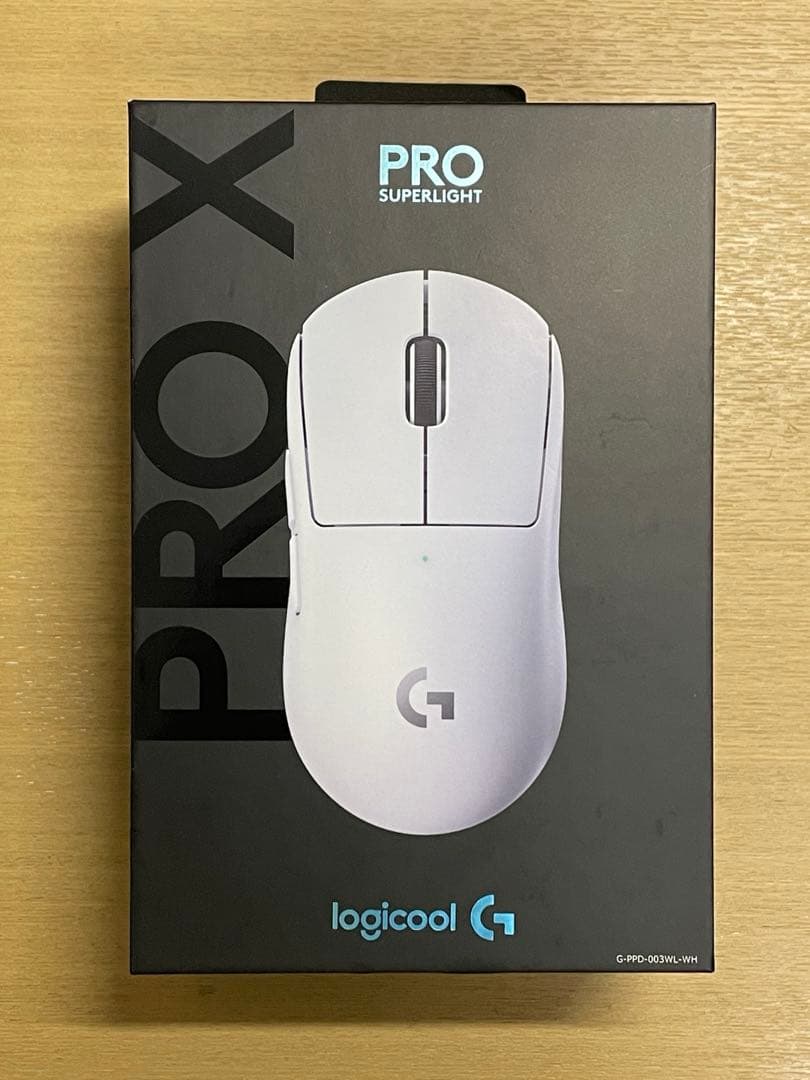 美品 Logicool PRO X SUPERLIGHT ホワイト