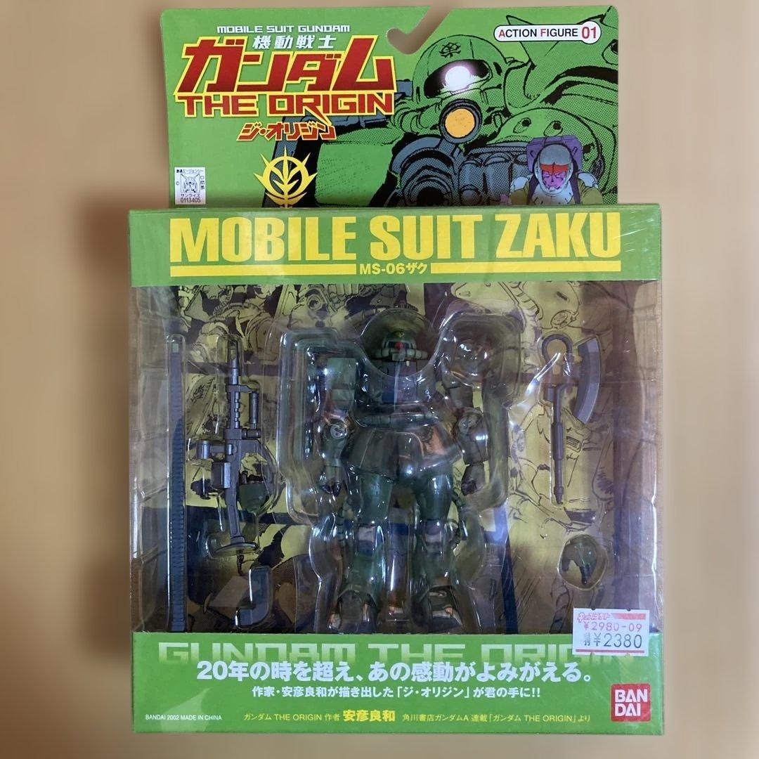 BANDAI MS-06 ザク アクションフィギュア 機動戦士ガンダムオリジン