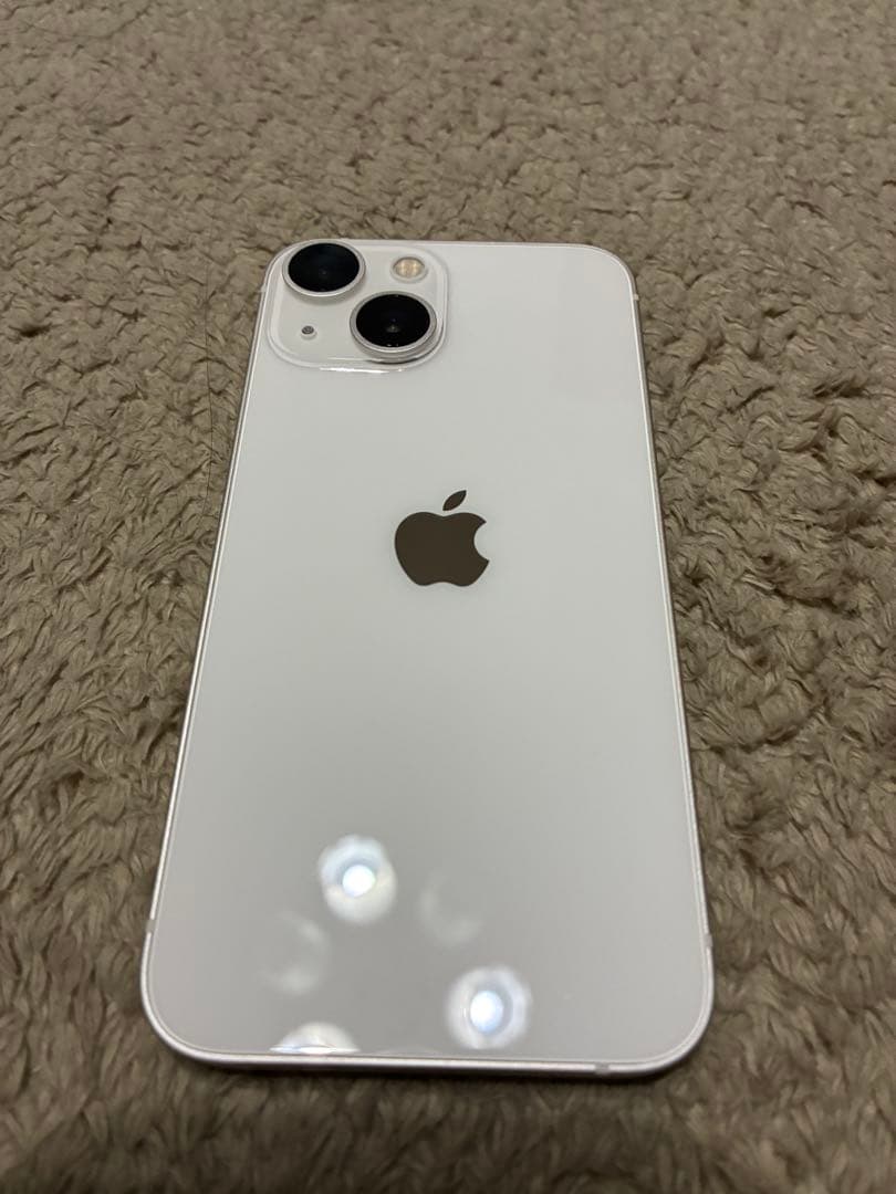 美品　iPhone 13mini スターライト128GB本体 バッテリー交換済み
