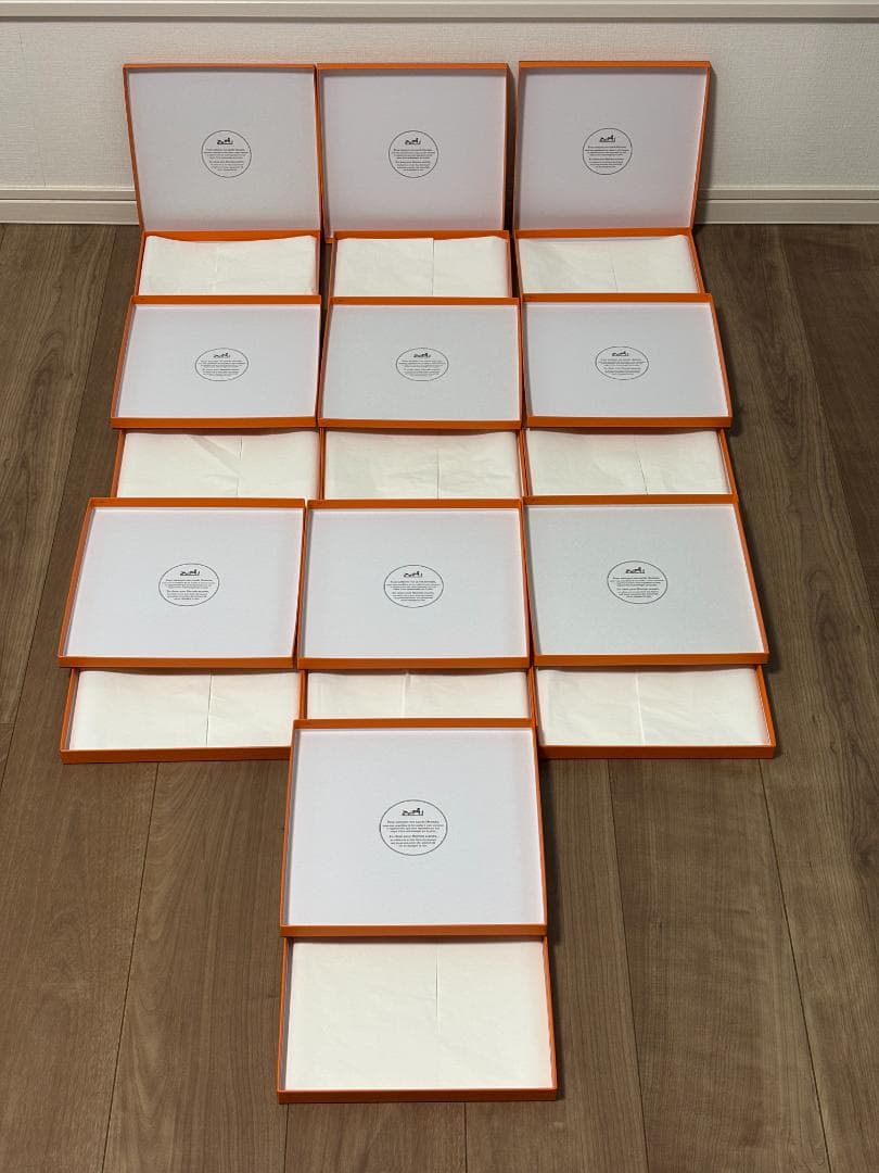 美品 エルメス 空箱 10個セット　カレ90 専用箱 内紙あり