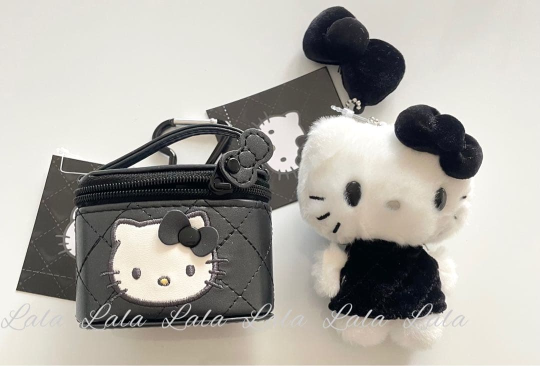 【新品】キティ 2026 ミニチュア　キルトシリーズ　6点　サンリオ　ブラック