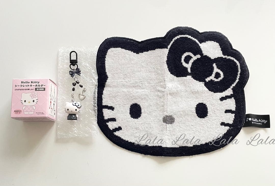 【新品】キティ 2026 ミニチュア　キルトシリーズ　6点　サンリオ　ブラック