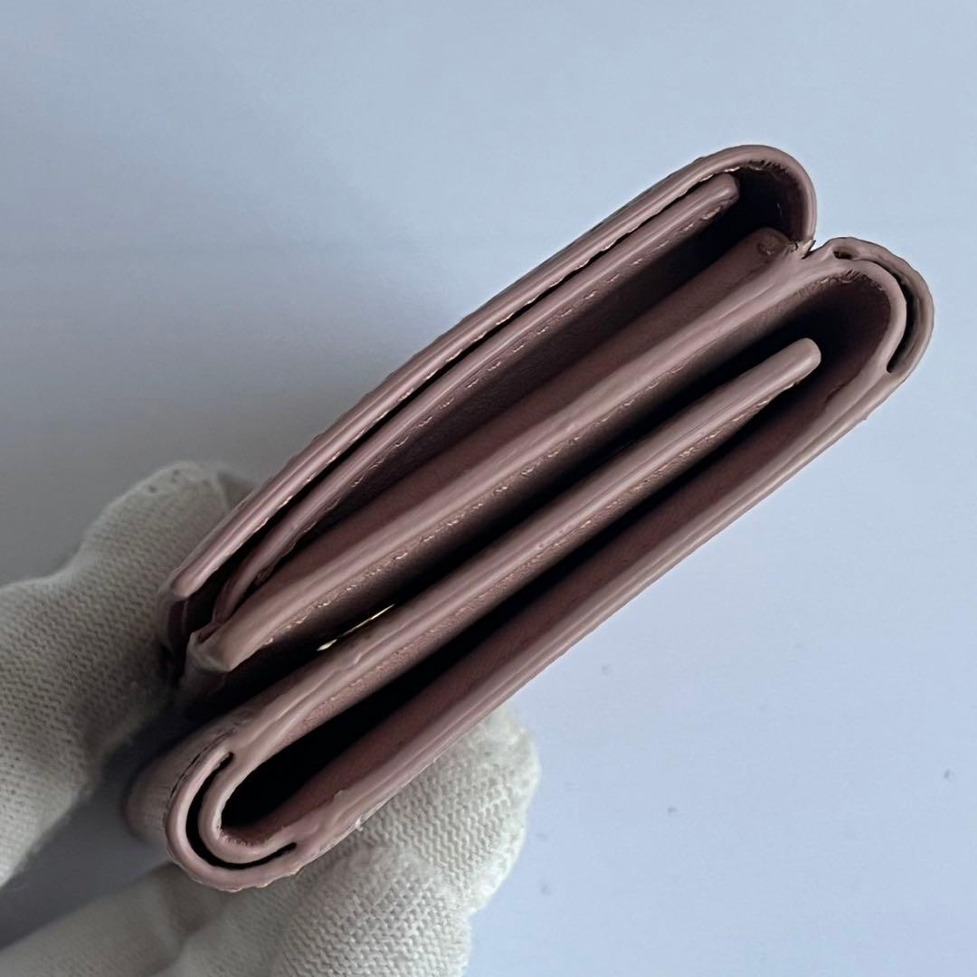 ✨未使用保管品✨　LOEWE コンパクトウォレット　ミニ財布　レザー　ピンク