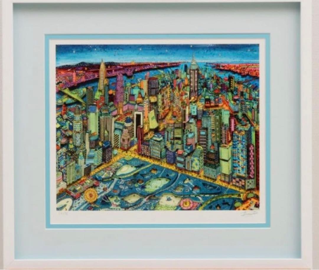 k*a様 ヨハン・ペラトーネル 紙 ミクストメディア版画 「ニューヨーク・アット