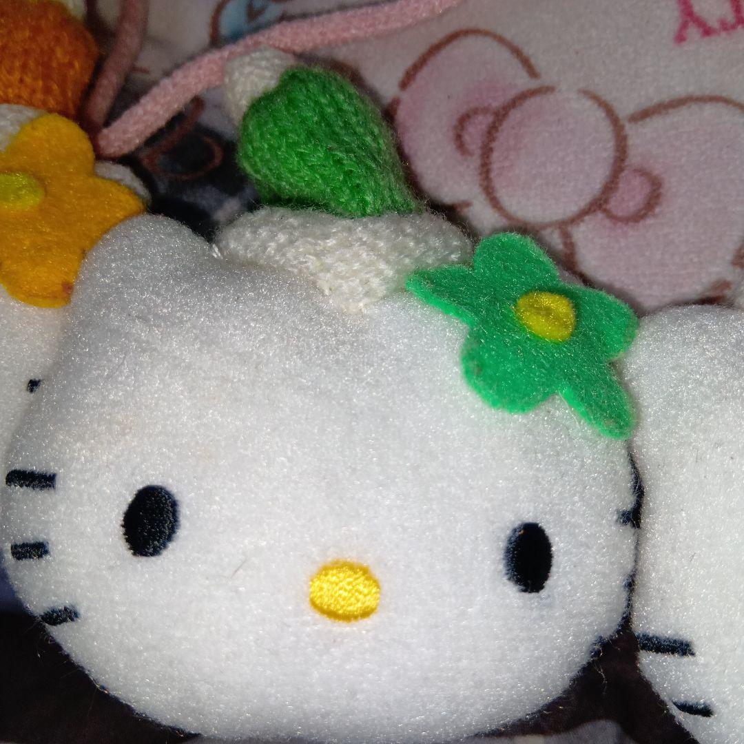 ハローキティサンタ ぬいぐるみオーナメント10個2001年耳に花激レア