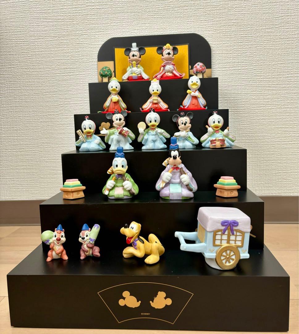 ディズニー雛人形　五段飾り陶器製
