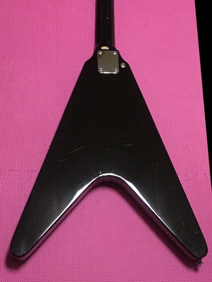 エレキギター フライングV 楽器 Photogenic flying V 黒白