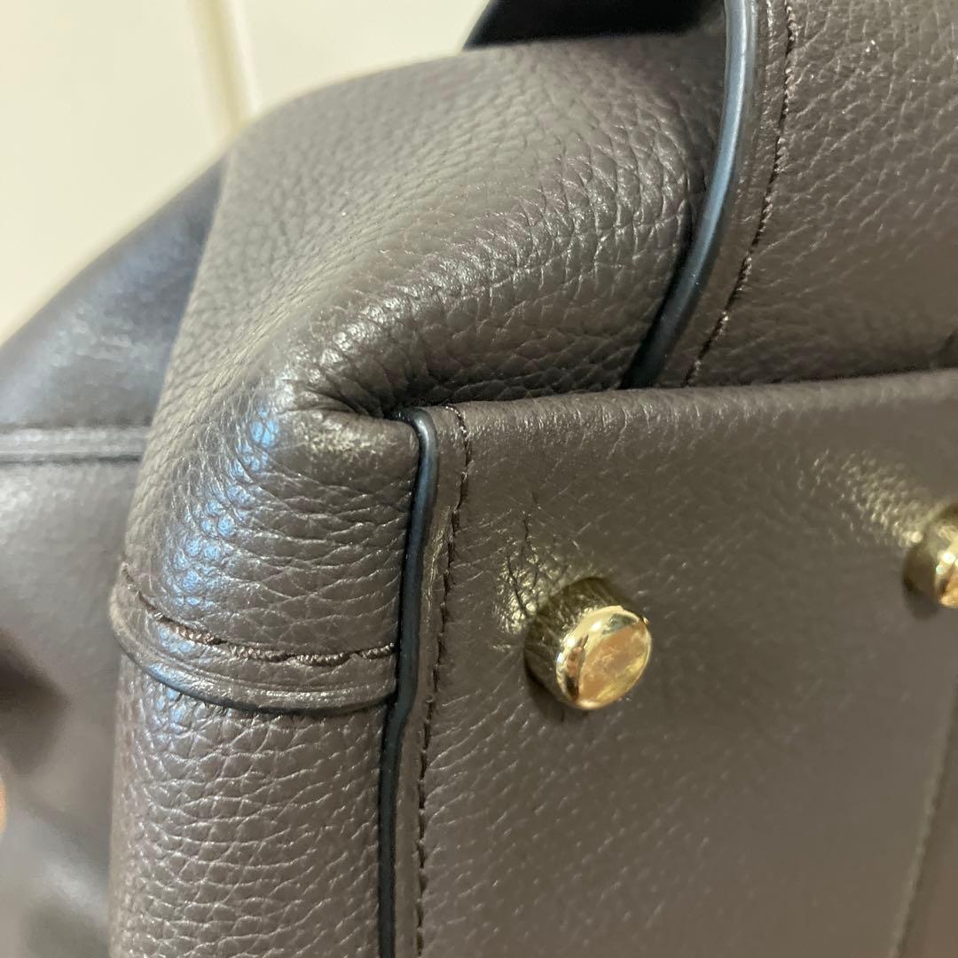 COACH エディ31 ペブルドレザー ショルダーバッグ