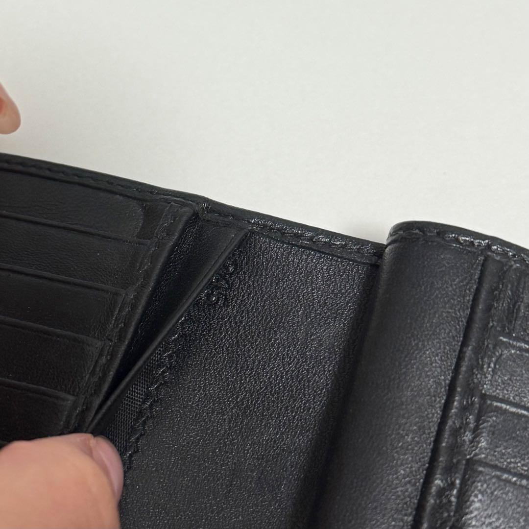 miumiu マテラッセ 三つ折り財布 ブラック