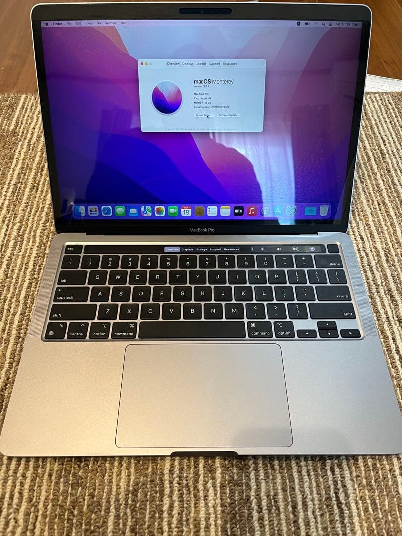 MacBook本体 MacBook Pro 2020 M1 A2338 8c/16GB/512GB