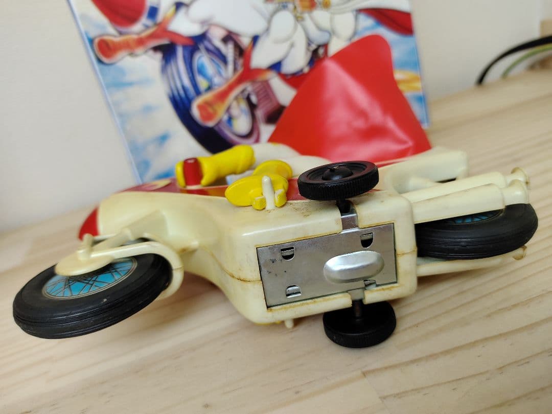 昭和レトロ 当時物 月光仮面 ソフビ ムーンライト号フリクション月光号オートバイ