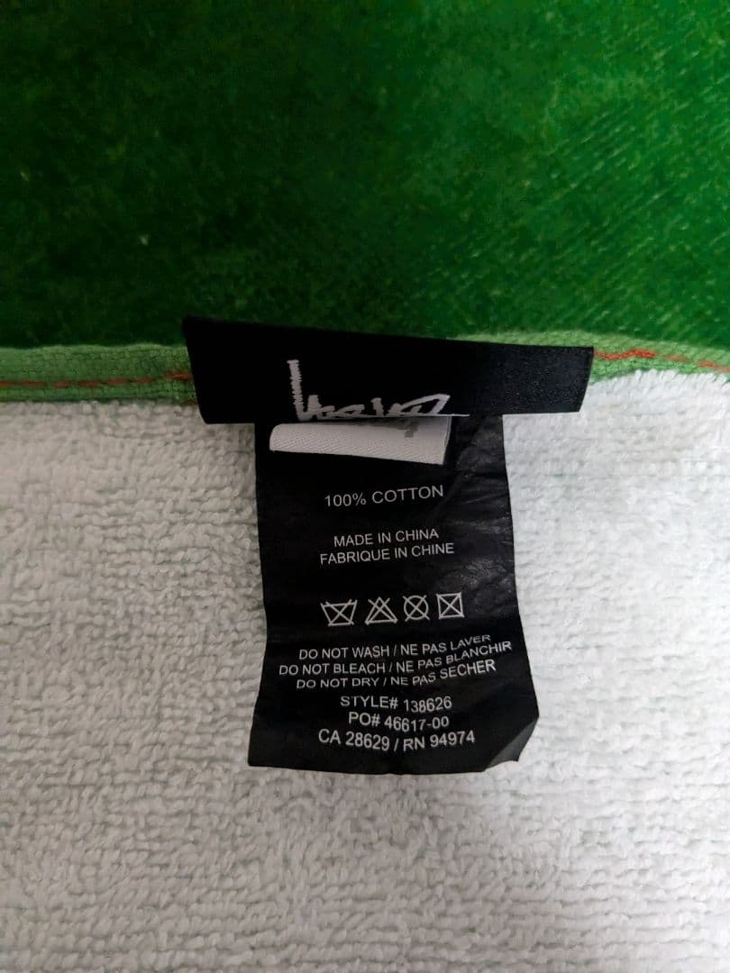 美品　STUSSY　ラスタ　ビーチタオル　レゲエ　　MIGHTY CROWN