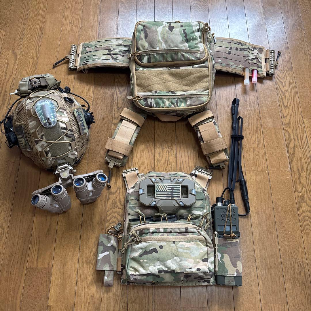 マルチカムプレートキャリア、マルチカムヘルメットセットアップ