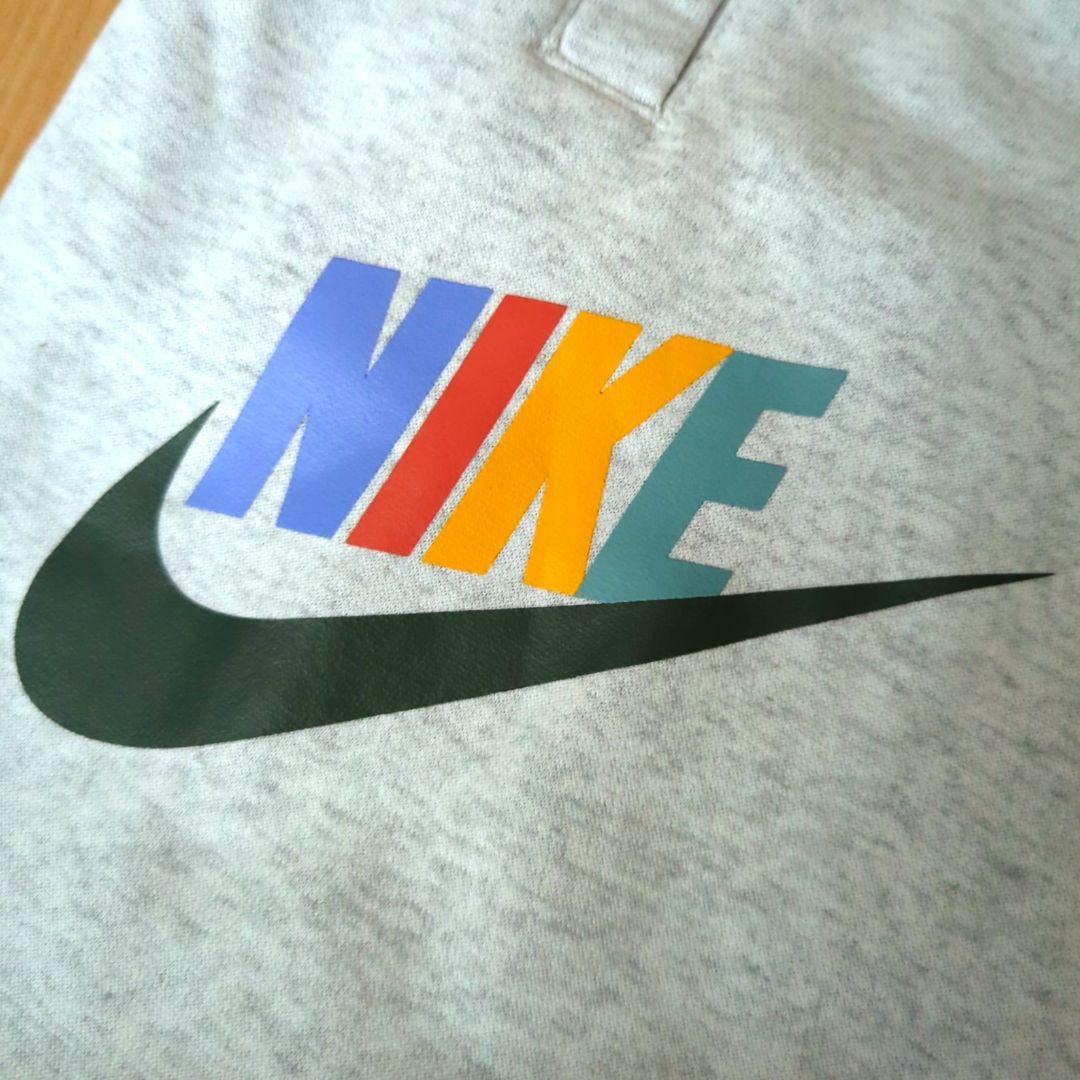 ❇️3本セット　新品　NIKE　裏起毛　140　パンツ　カラフルロゴ　ナイキ