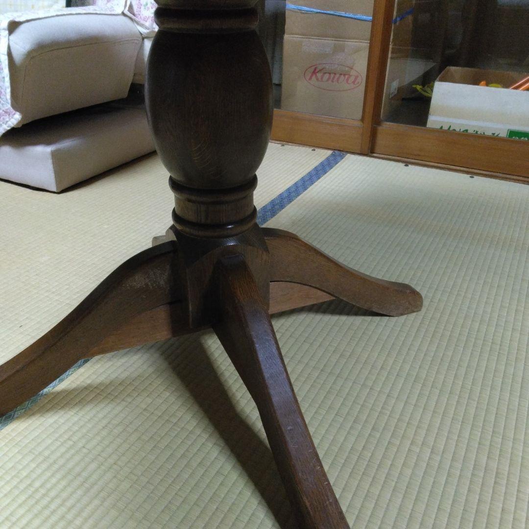 木製丸テーブル