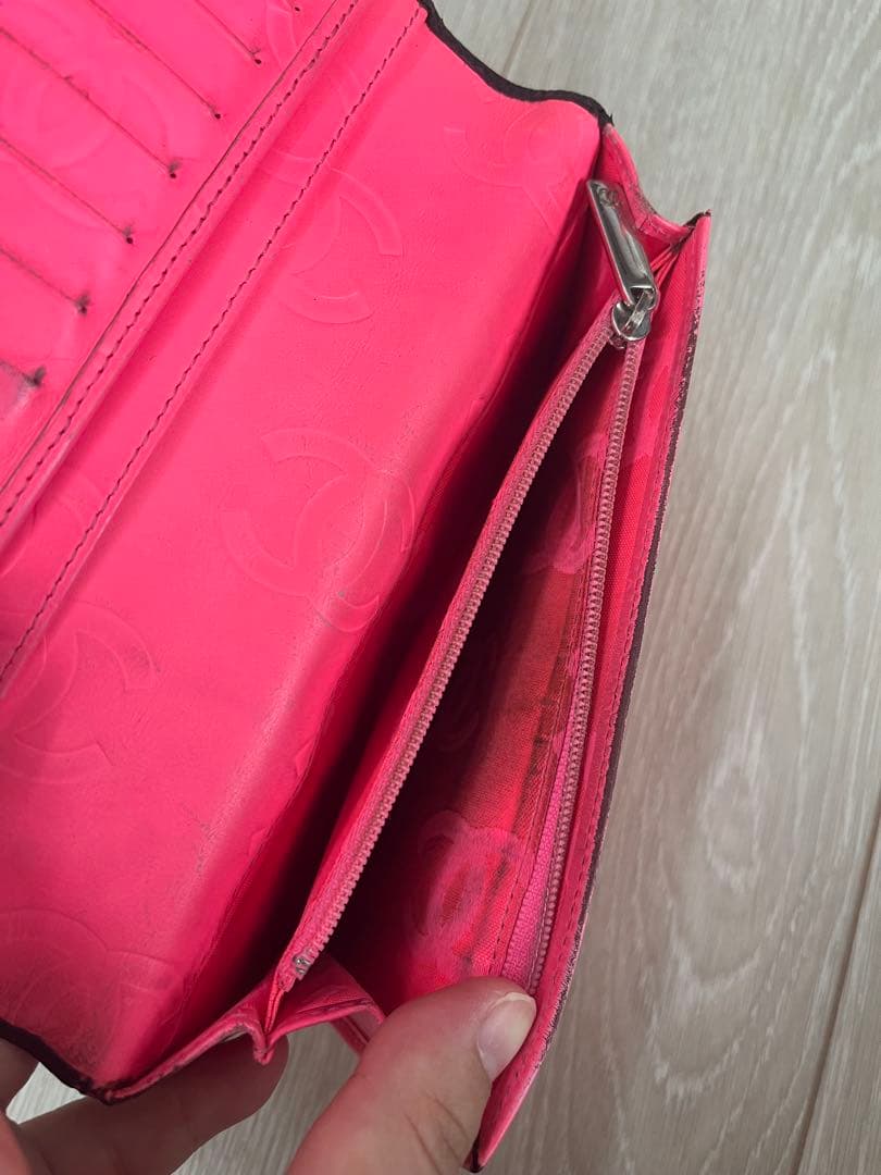 シャネル CHANEL カンボンライン ブラック 長財布