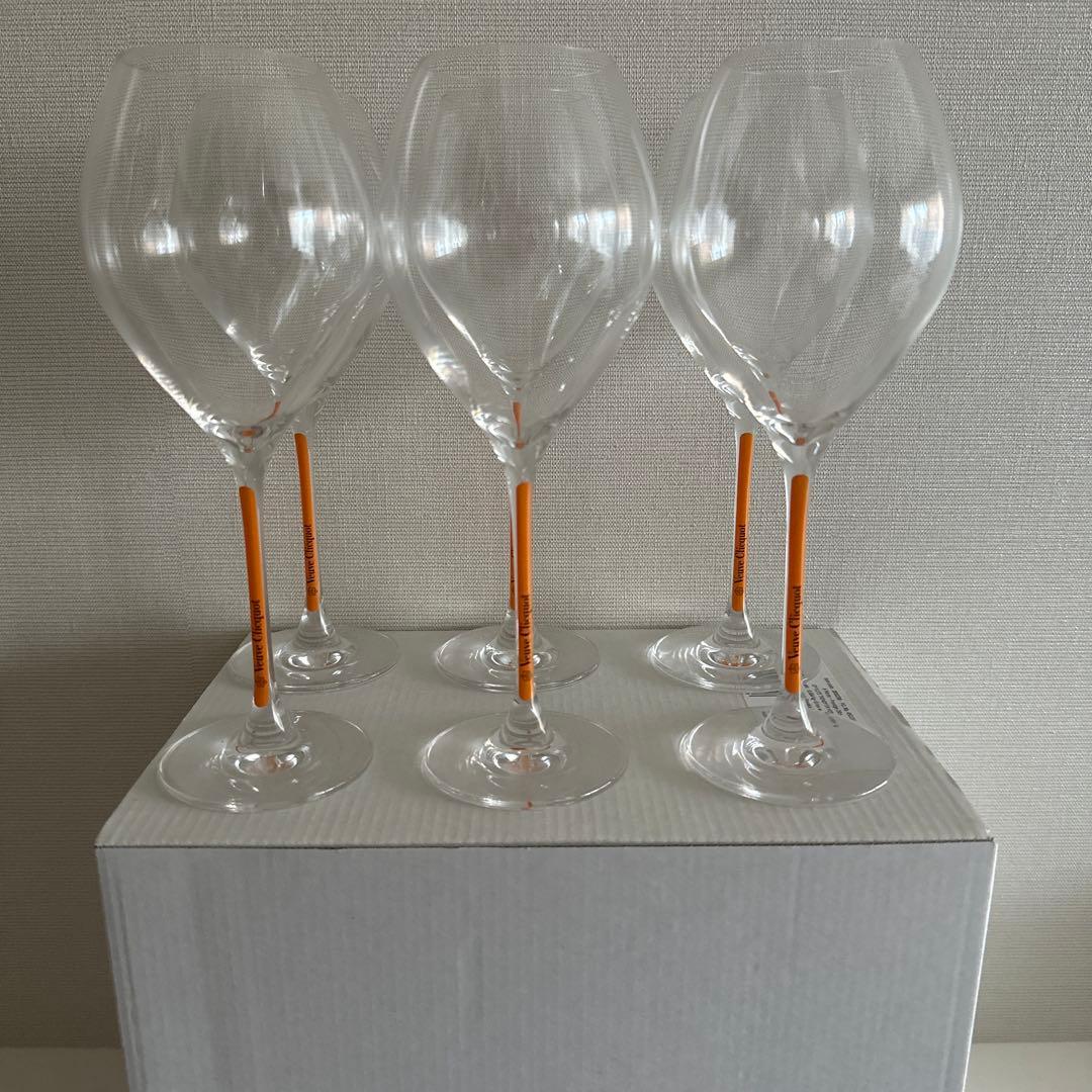 ヴーヴシャンパングラス6脚セット