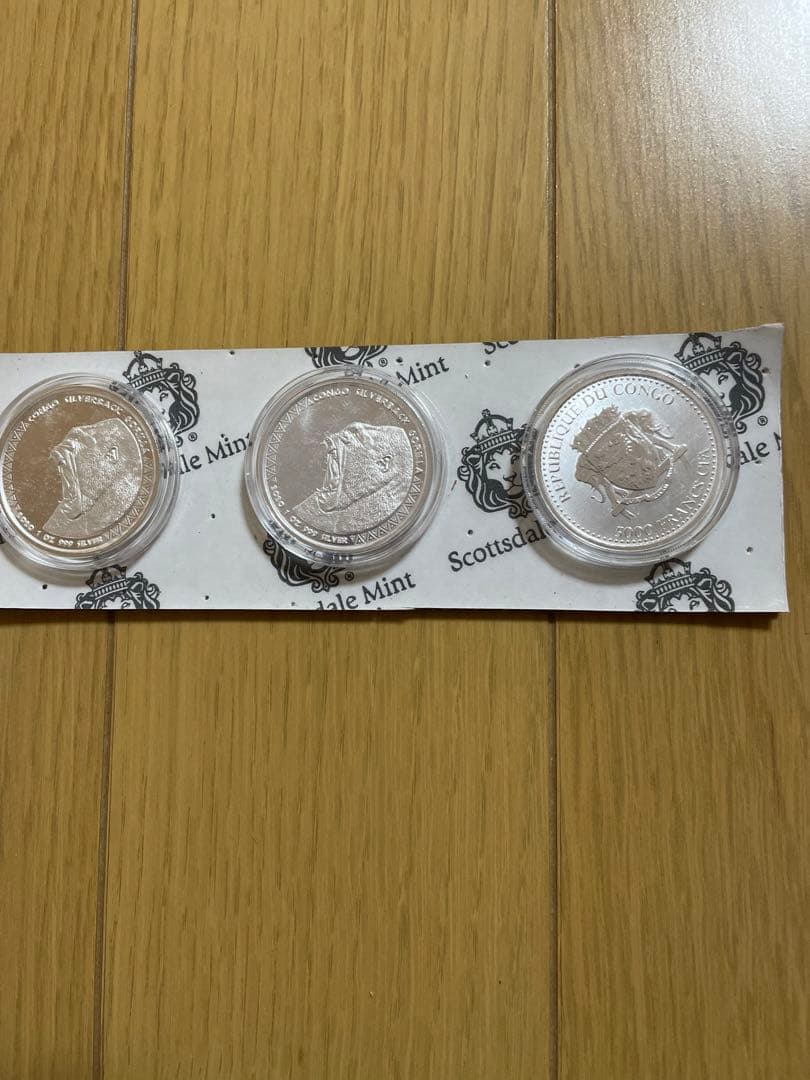 シルバーバッグゴリラ×3枚