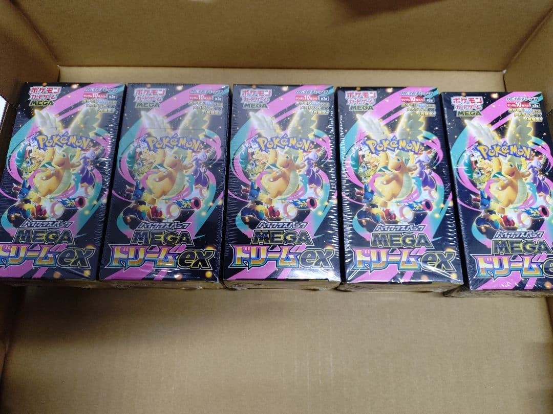 ポケモンカードゲーム MEGAドリームex　 5BOX シュリンク付