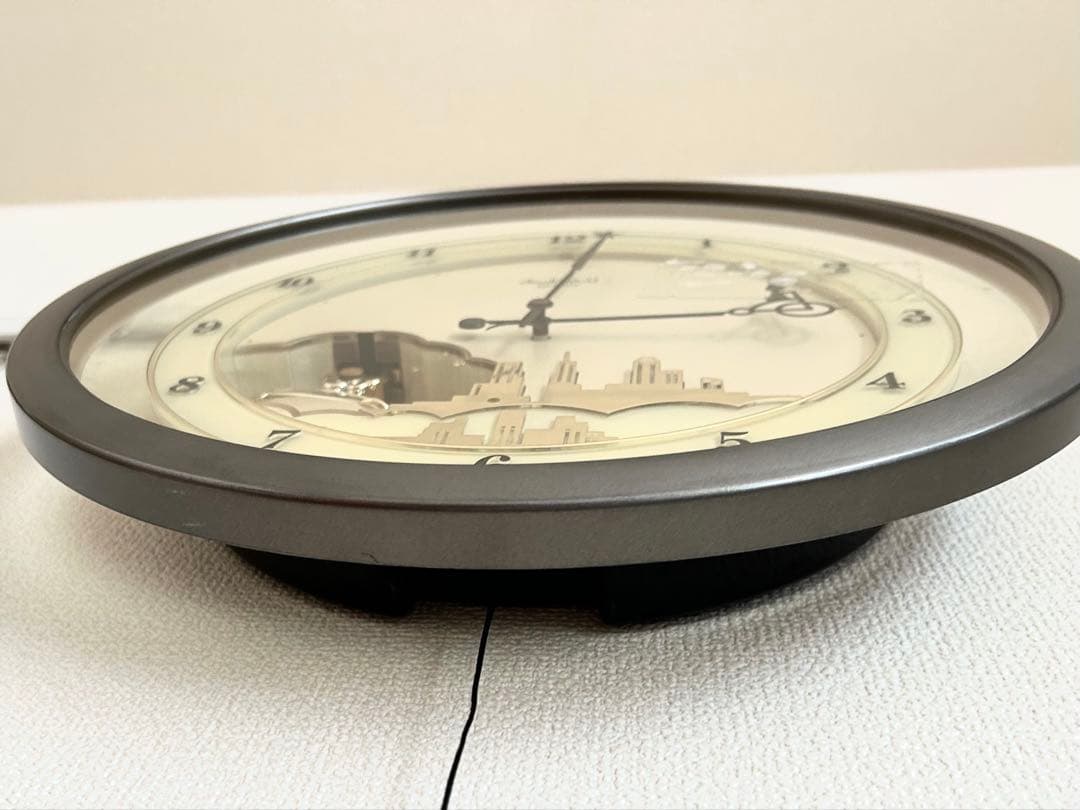 平成5年からくり時計　針が踊る　4MH689 リズム時計 スモールワールド