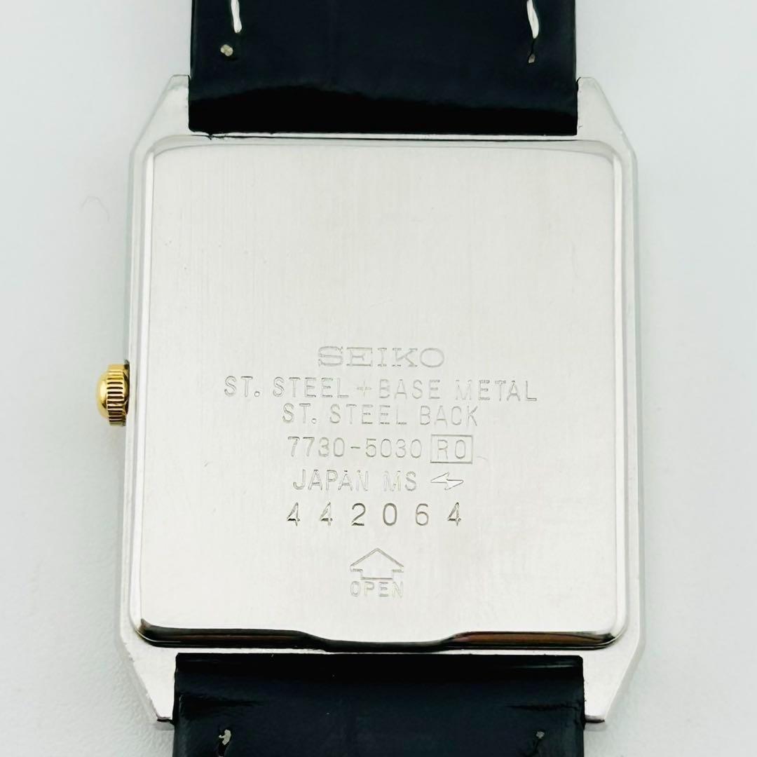 【希少/電池交換済】SEIKO Dolce 腕時計　新品ベルト　クォーツ