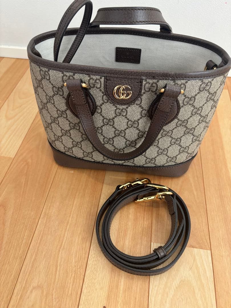 ran　未使用に近い　gucci オフィディア スモール トートバッグ