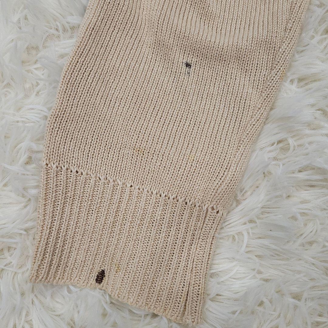 バルマン　ベージュ×ブラック　サルエル　ライン　ニット　パンツ　スウェット