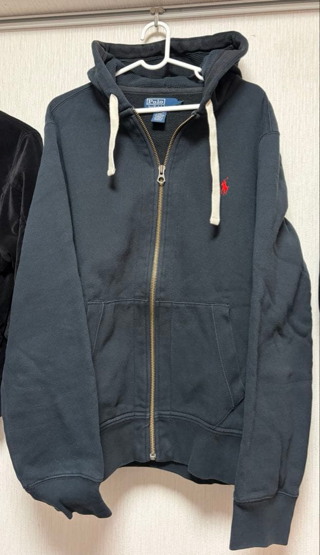 polo by ralph lauren ジップパーカー ブラック