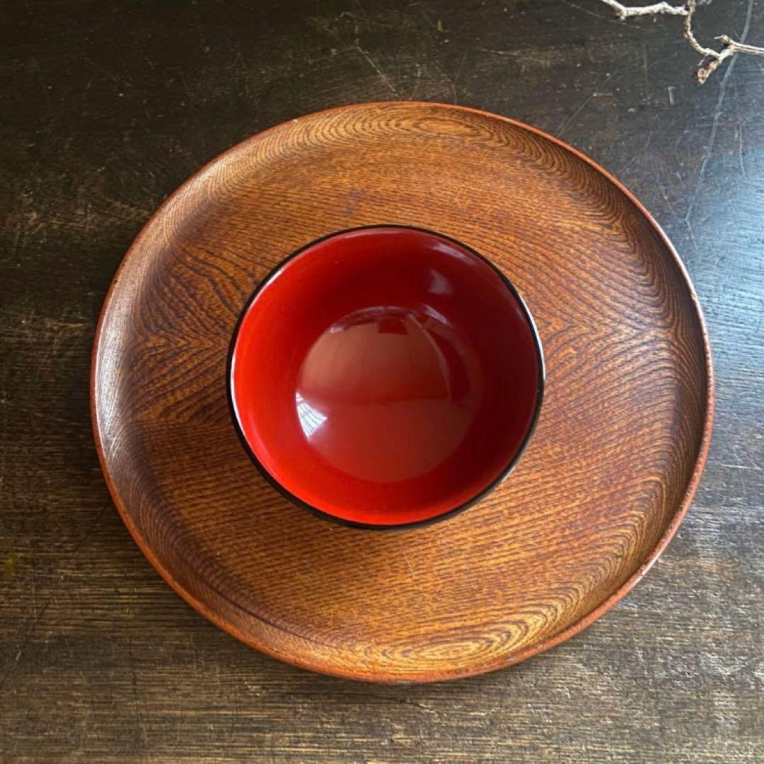 会津塗　漆器　吸物椀　5客揃　共箱付　天然木