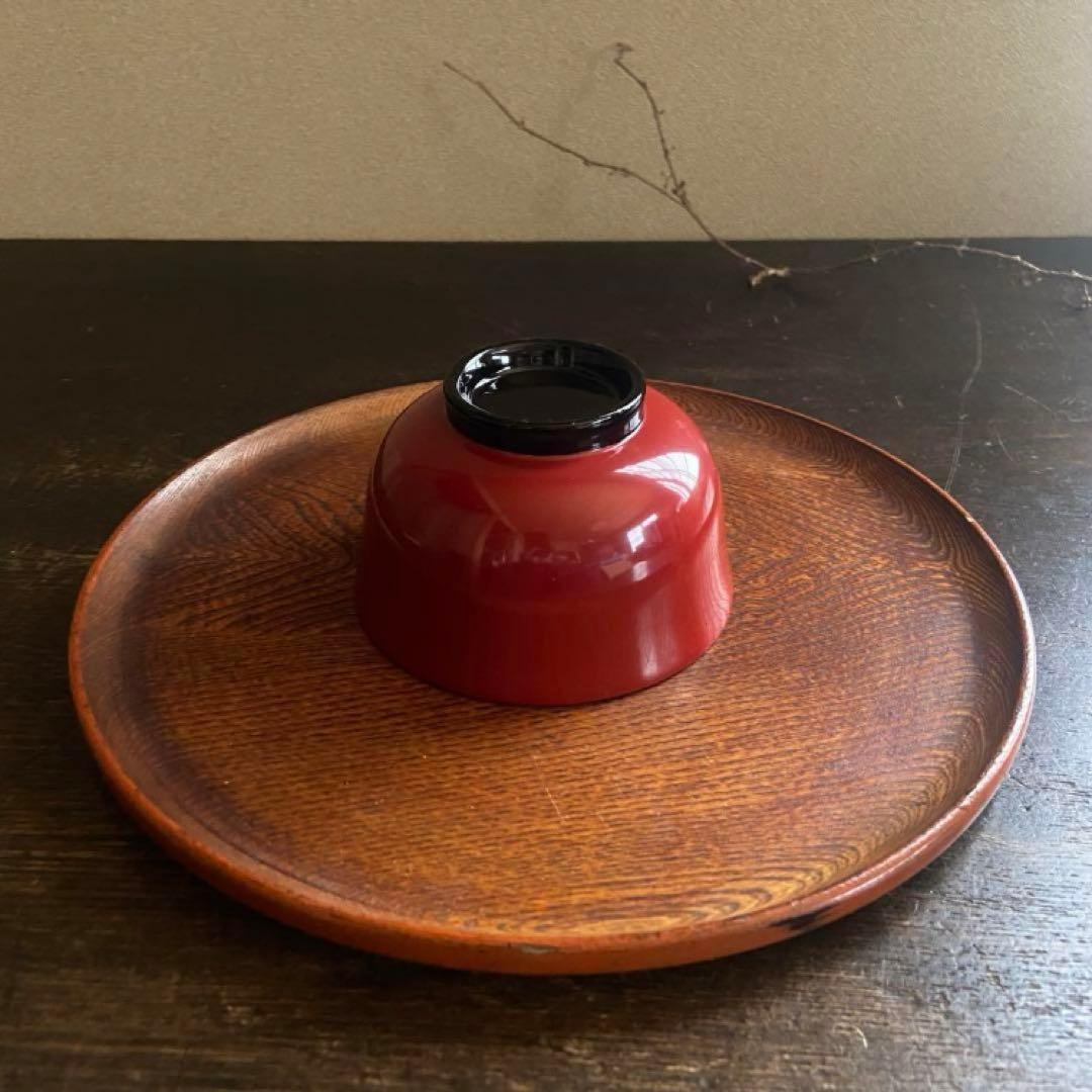 会津塗　漆器　吸物椀　5客揃　共箱付　天然木