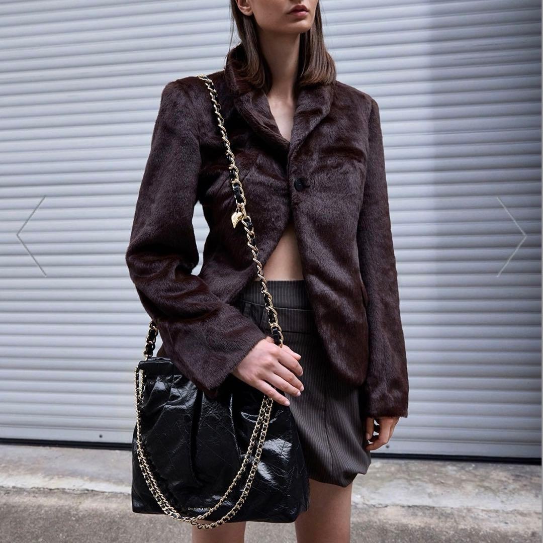 Charles & Keith duoチェーンハンドルツーウェイバックパック L