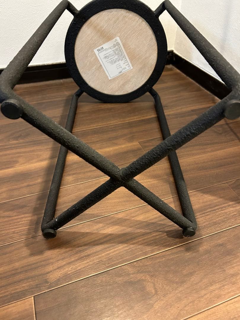 アクタス　サイドテーブル　オークブラックアイアン