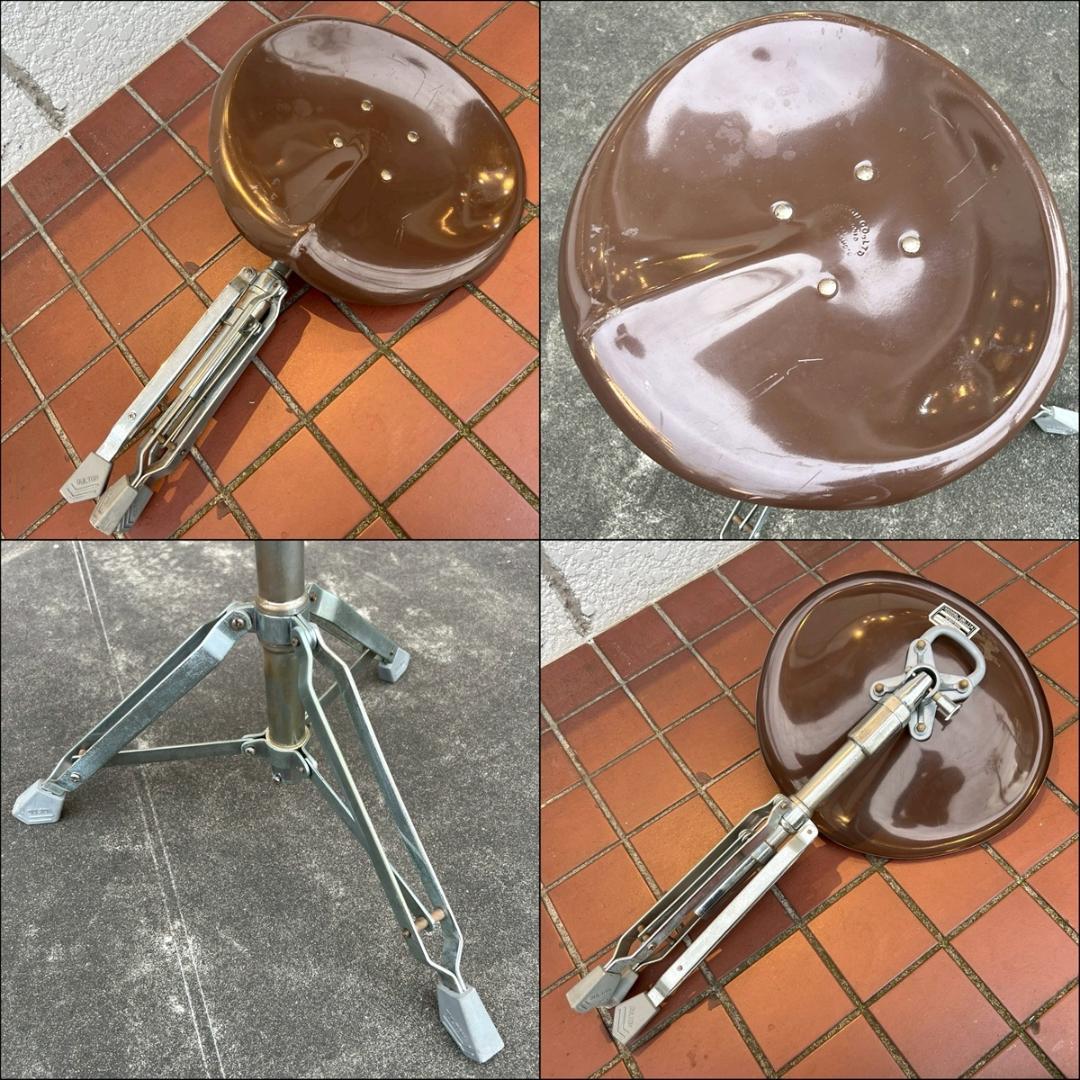 ダルトン ビートスツール X2 椅子 ブラウン 折り畳み 回転 インダストリアル