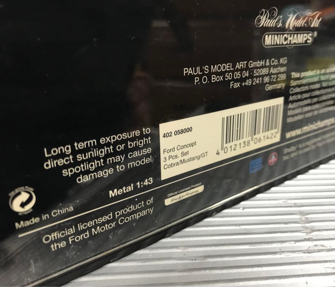 FORD concept 3 Pcs. コブラ ムスタング