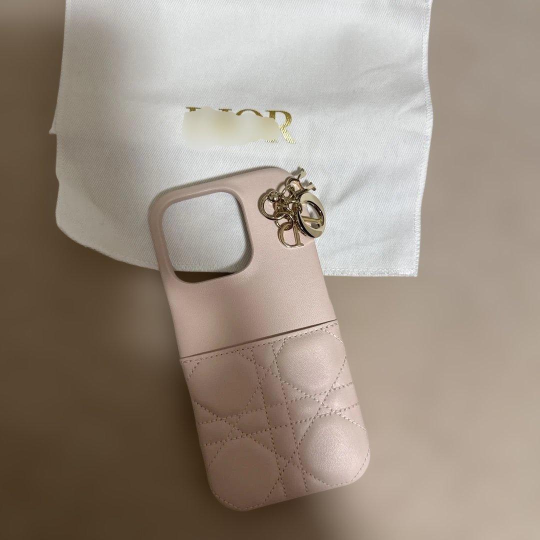 新品未使用 Dior ピンクレザー iPhone16proケース