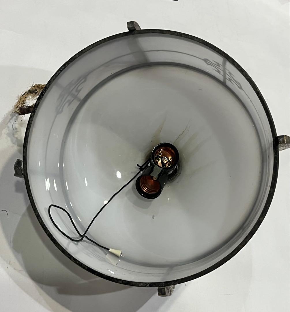 \"希少\" 電笠　シェード　ミルクガラス