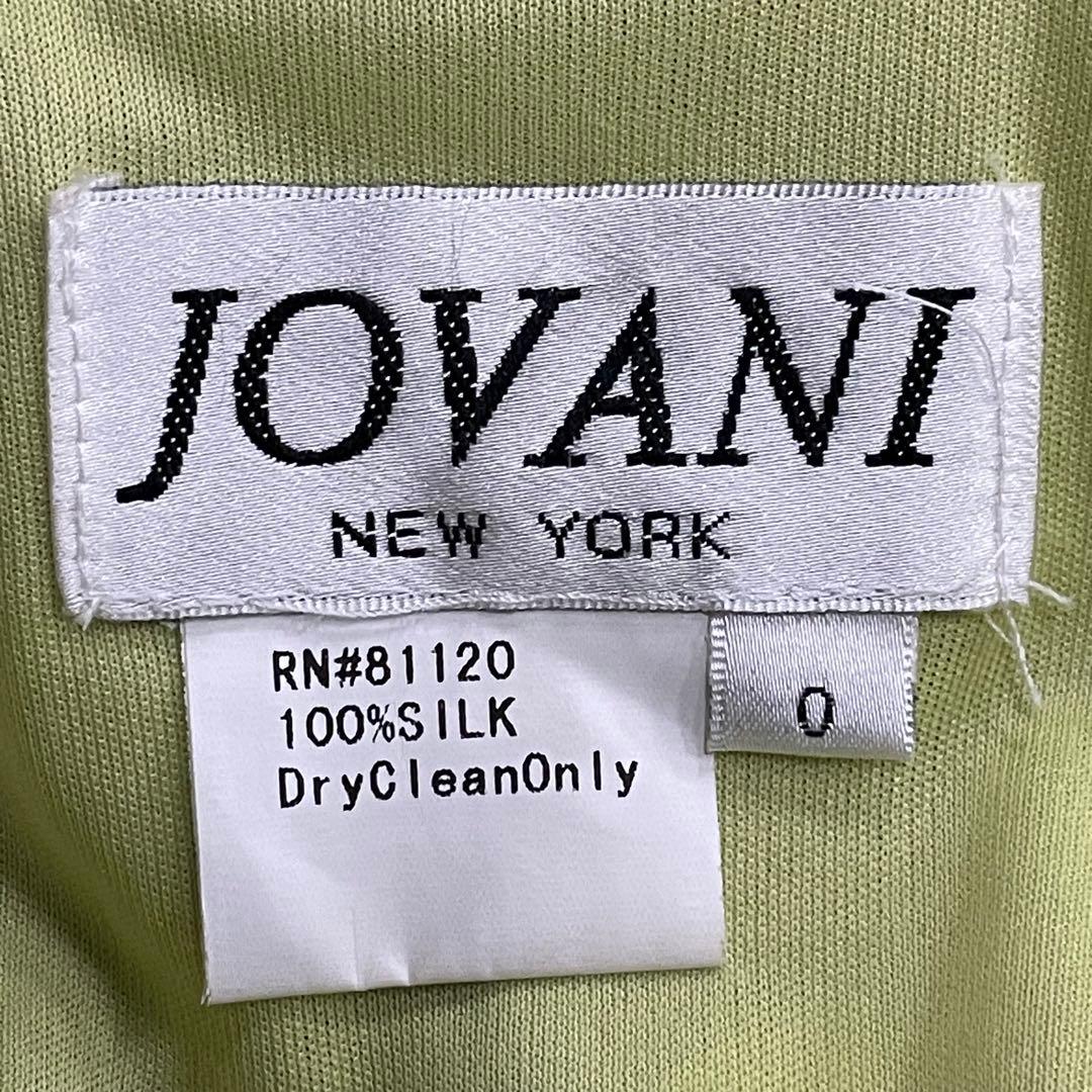 ジョヴァニ シルクドレス サイドプリーツ 蝶 バタフライ パーティー 衣装 高級