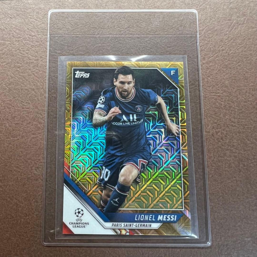 Topps soccer メッシ Messi 50枚限定 Gold カード