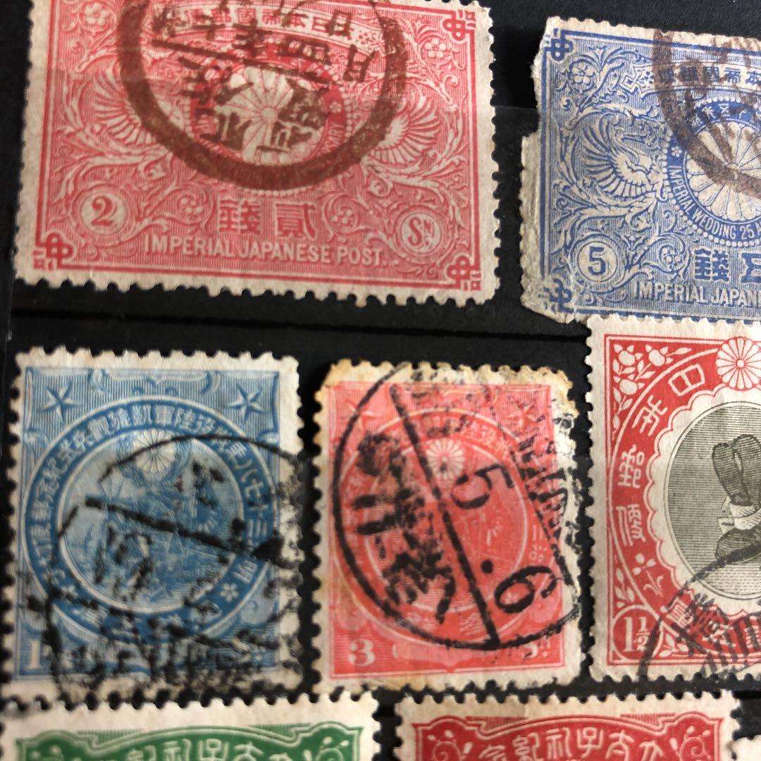 明治16年〜昭和17年の切手65種！使用済みでカタログ価56,890円！プレミア