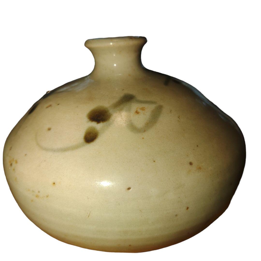 古伊万里　草花文染付油壺　1690～1750年代