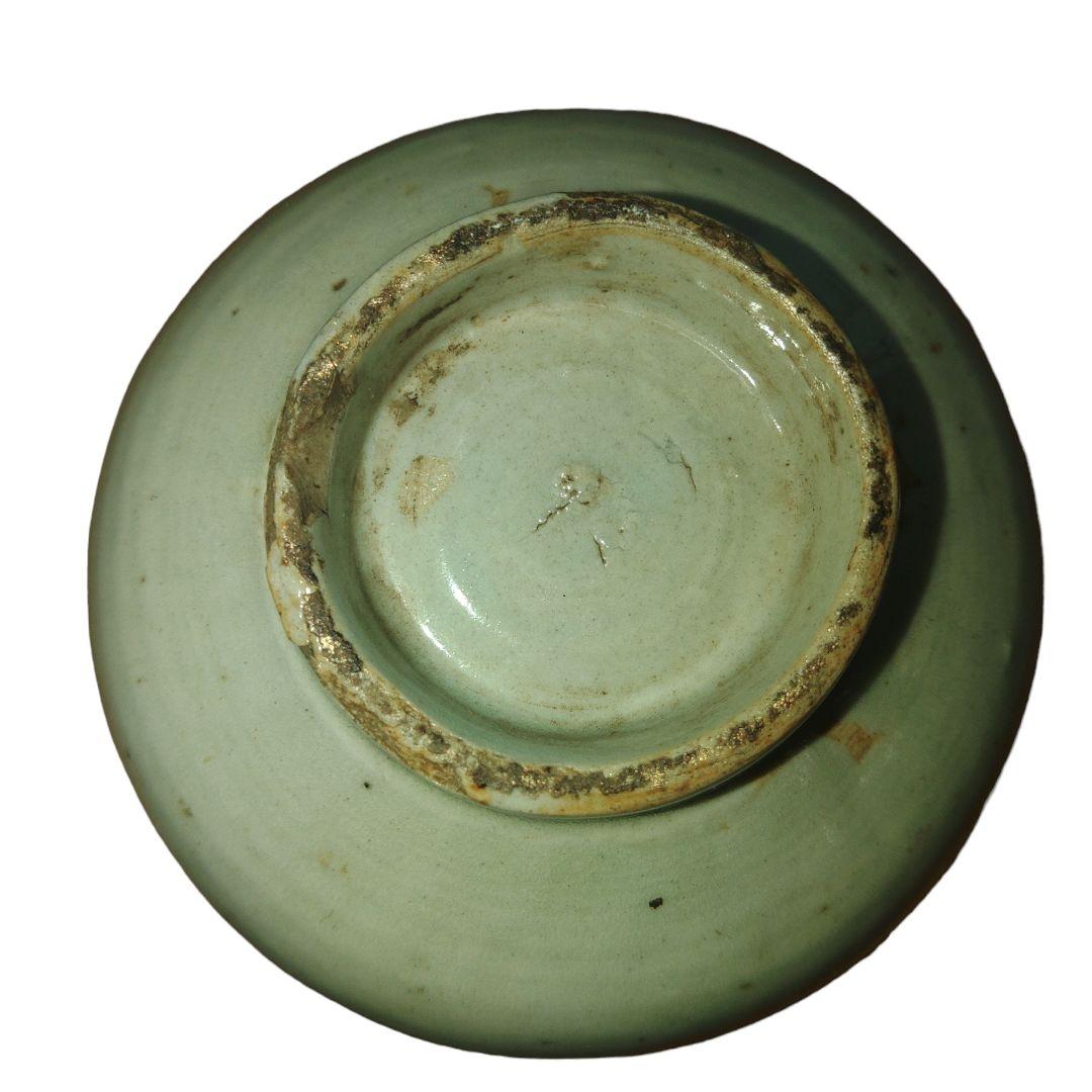 古伊万里　草花文染付油壺　1690～1750年代
