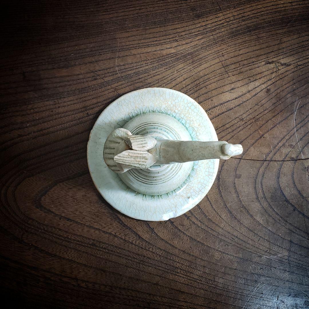 蓋　壺　中国骨董　宋　青釉　盖罐　がいかん　魂瓶