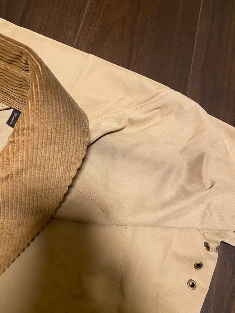 Barbour ベージュジャケット　ビデイル　ノンオイル　サイズ38