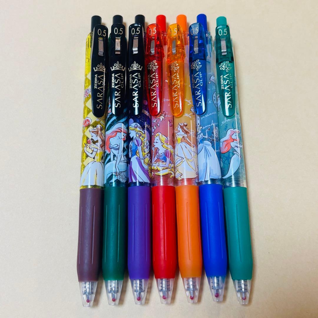 サラサ クリップ 0.5 香り付き ディズニー プリンセス 7本セット