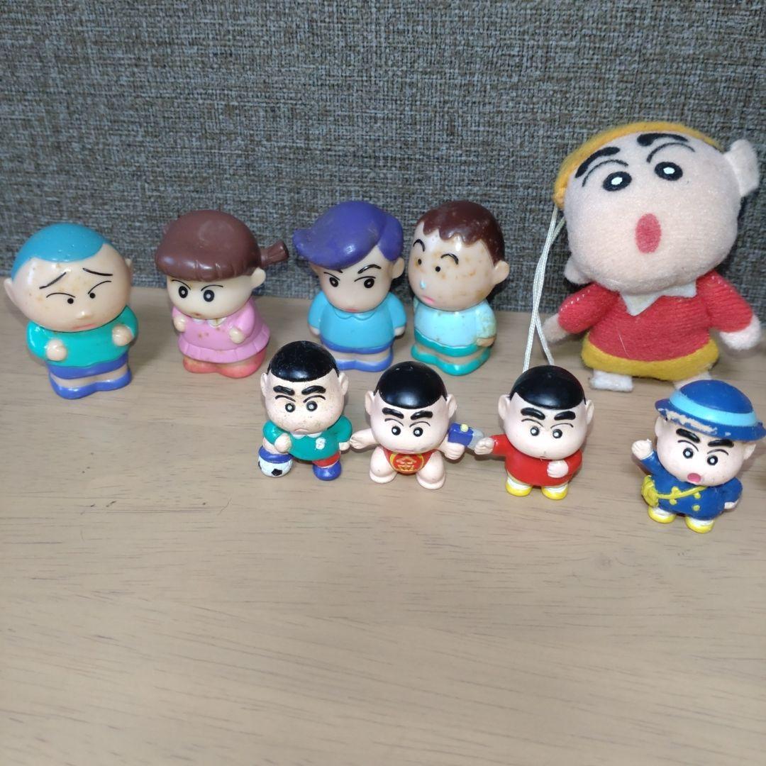 初期　クレヨンしんちゃん　指人形　フィギュア　ソフビ　昭和レトロ