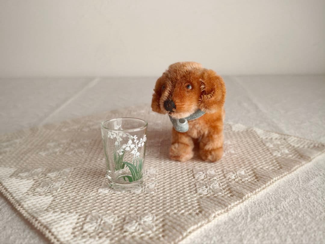 * vintage animal ❀ オレンジグラスアイ *ミニチュア ダックス