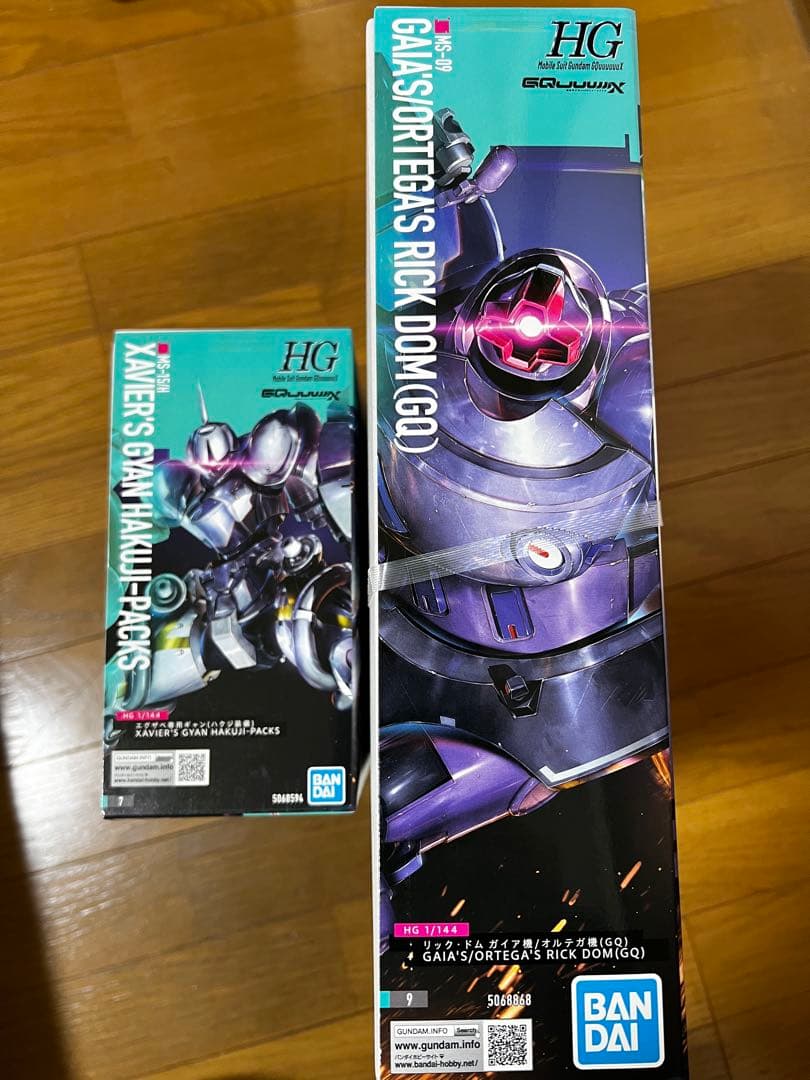 ガンプラ　エグザベ専用ギャン(ハクジ装備) リックドム　ガイア機オルテガ機GQ