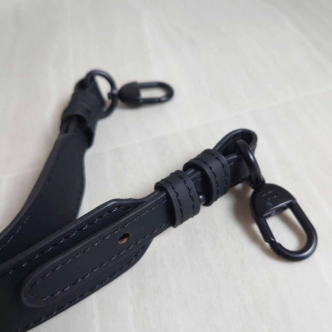 Dior ブラック レザー ショルダー バッグ ストラップ